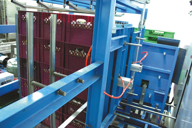 plastic crate palletizer